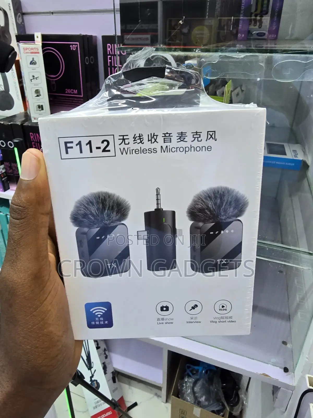 F11-2 Lavalier Mic Noise Reduction 20m Wireless Range