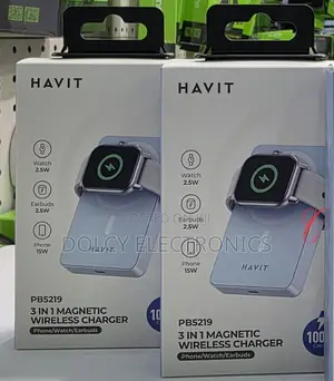 Havit Pb5219 3 in 1 10000mah 20w Magnetic Wireless Powerbank