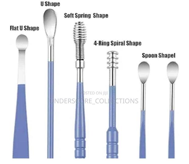 6 PCS Set Ear Pick Ear Wax Removal Kit - thumbnail 3