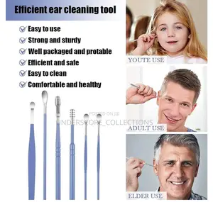 6 PCS Set Ear Pick Ear Wax Removal Kit
