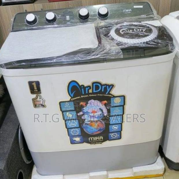 Mika 10kg Twin Tub Washing Machine White