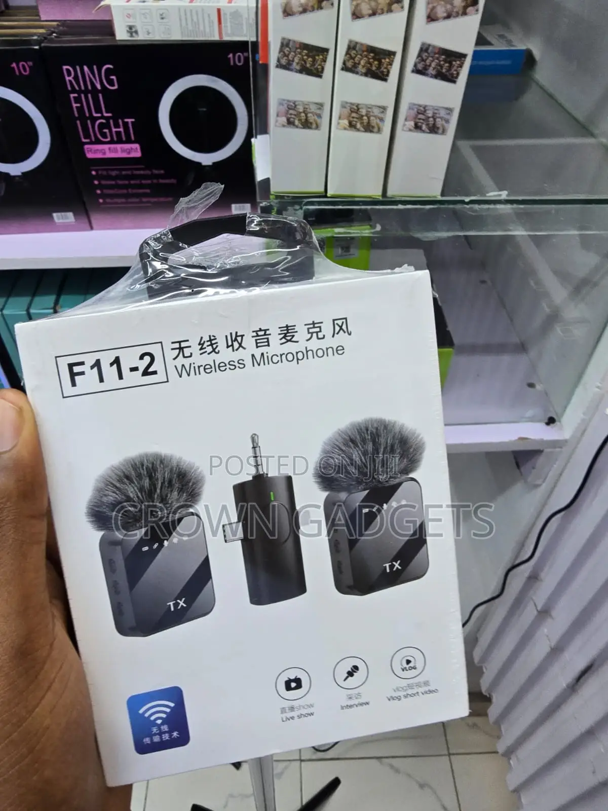 F11-2 Noise Reduction Wireless Microphone 20m Range