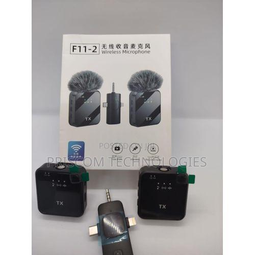 F11-2 Wireless Microphone for Video Recording, Live Streaming, Tiktok