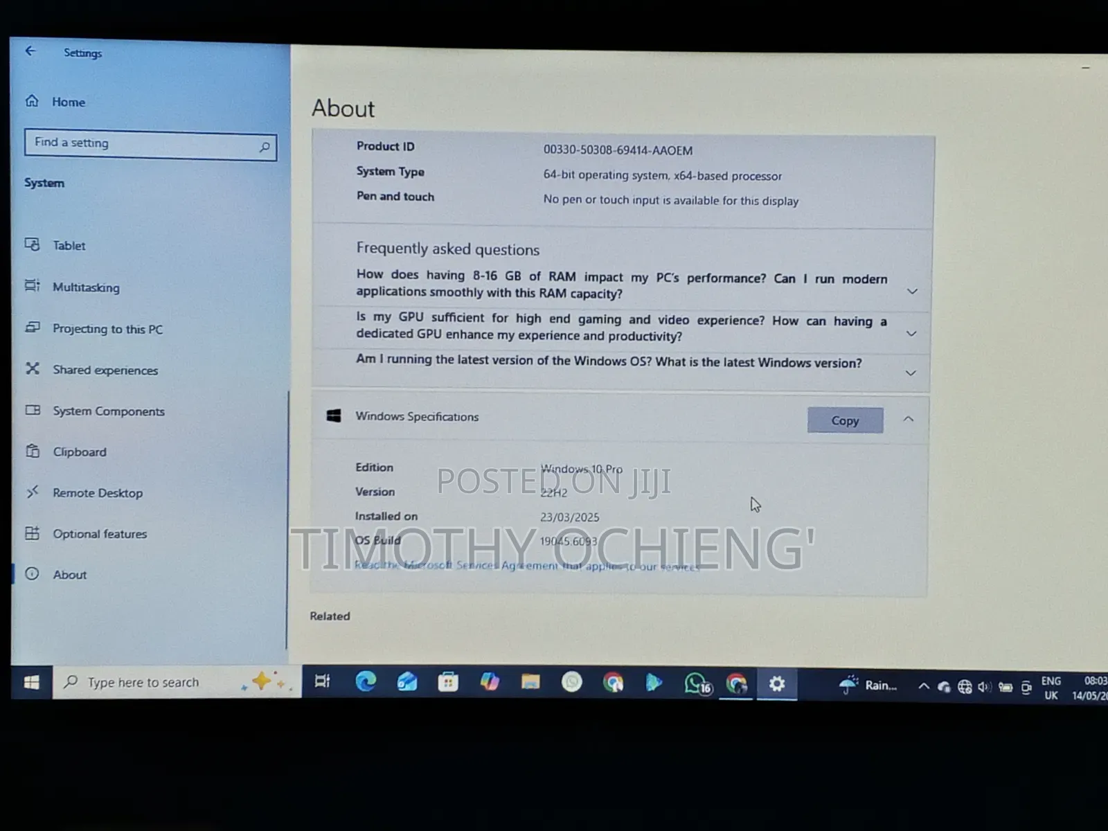 Laptop HP 430 G3 8GB Intel Core i5 SSD 256GB