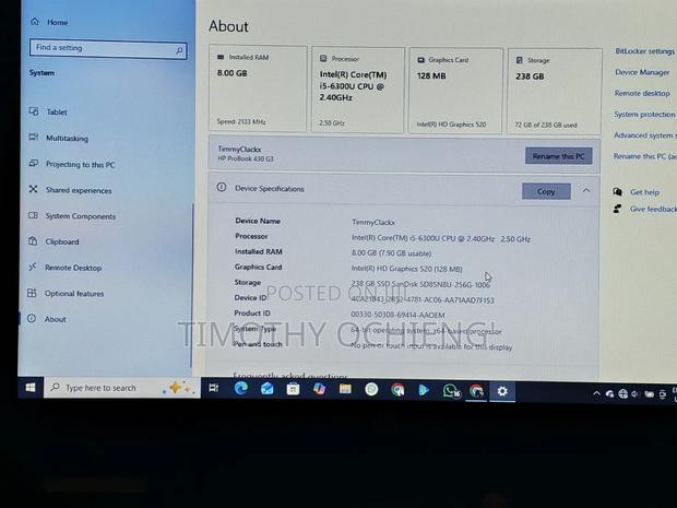 Laptop HP 430 G3 8GB Intel Core i5 SSD 256GB - thumbnail 9