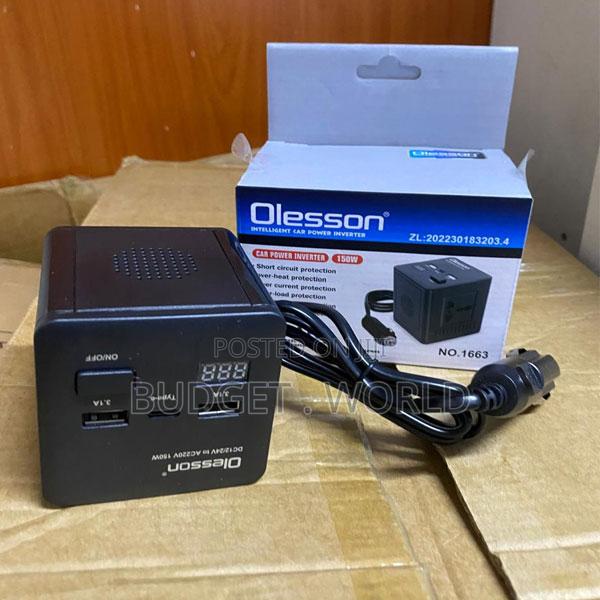 Olesson 150w Car Power Inverter Dc 12v to Ac 220v With Fast Charging P