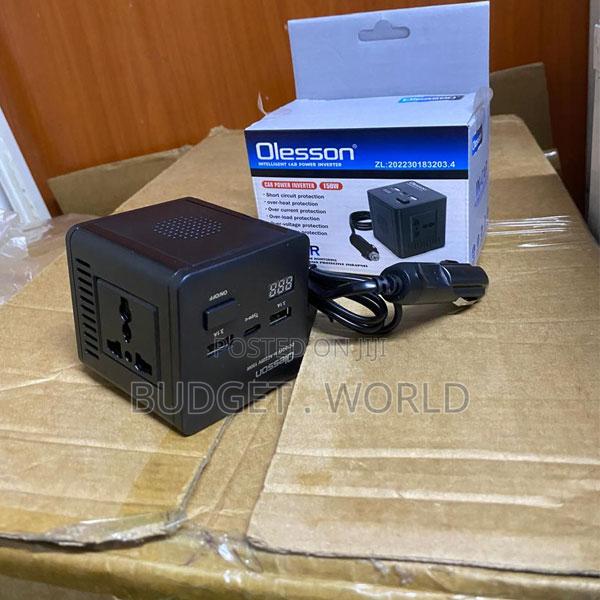 Olesson 12v Car Power Converter With 220v Ac Output and Usb Ports