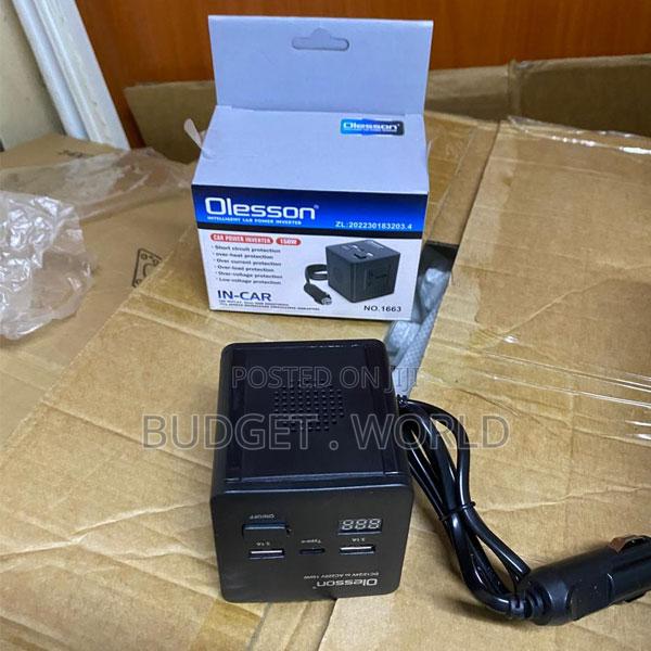 Olesson 150w Automotive Power Inverter With Ac Outlet and Usb Ports
