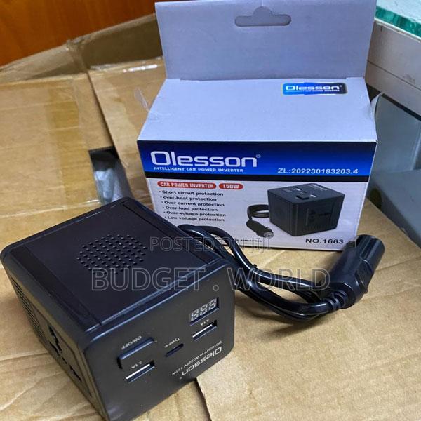Olesson Compact Power Inverter 150w for Road Trips and Camping
