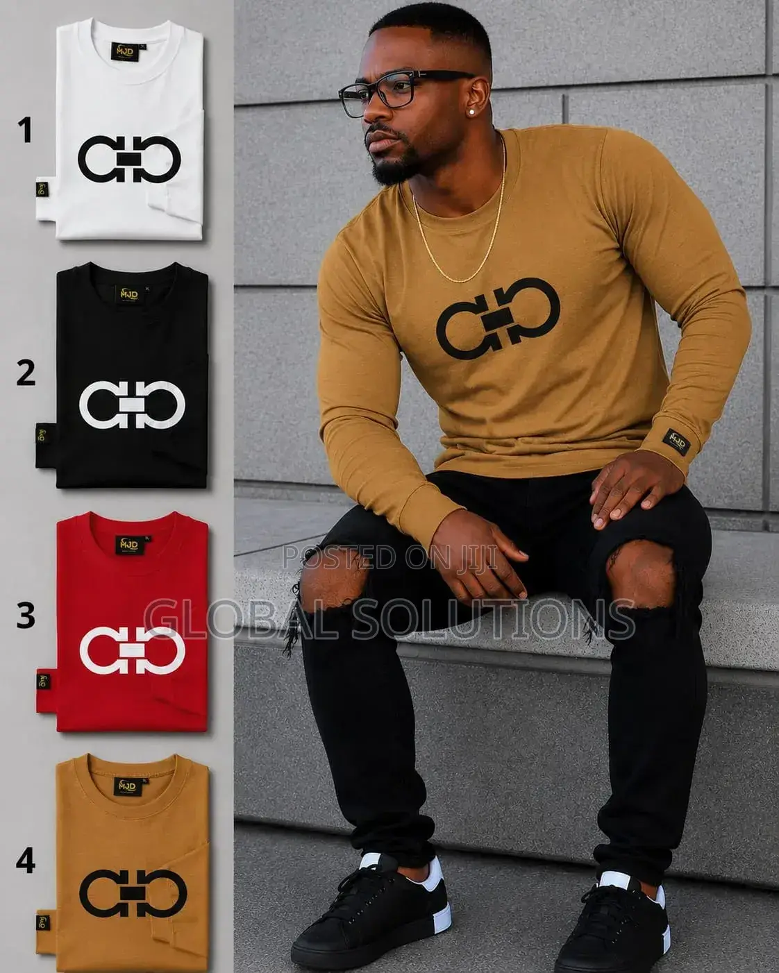 Men's Long Sleeve Graphic T-Shirt