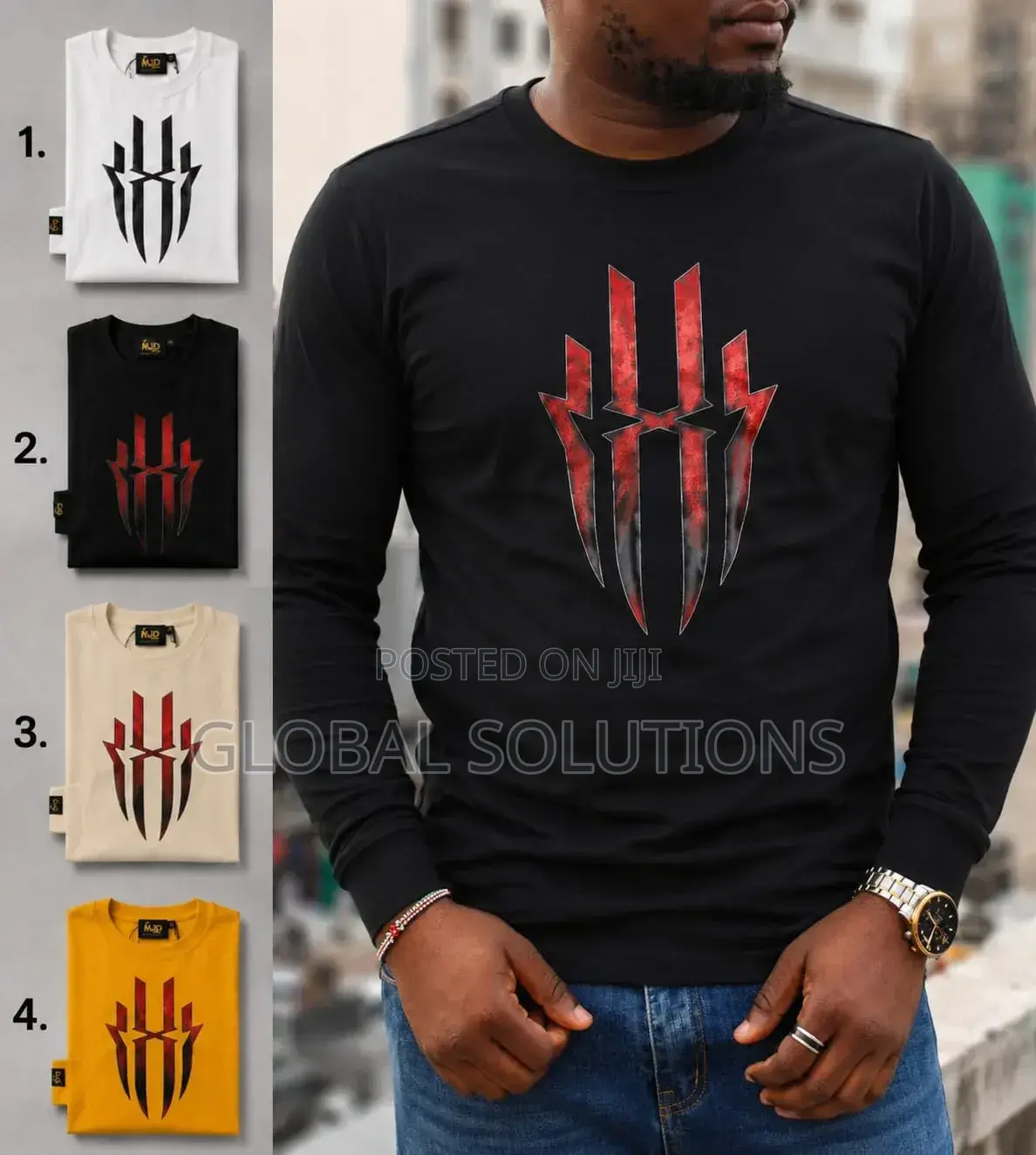 Men's Long Sleeve Graphic T-Shirt