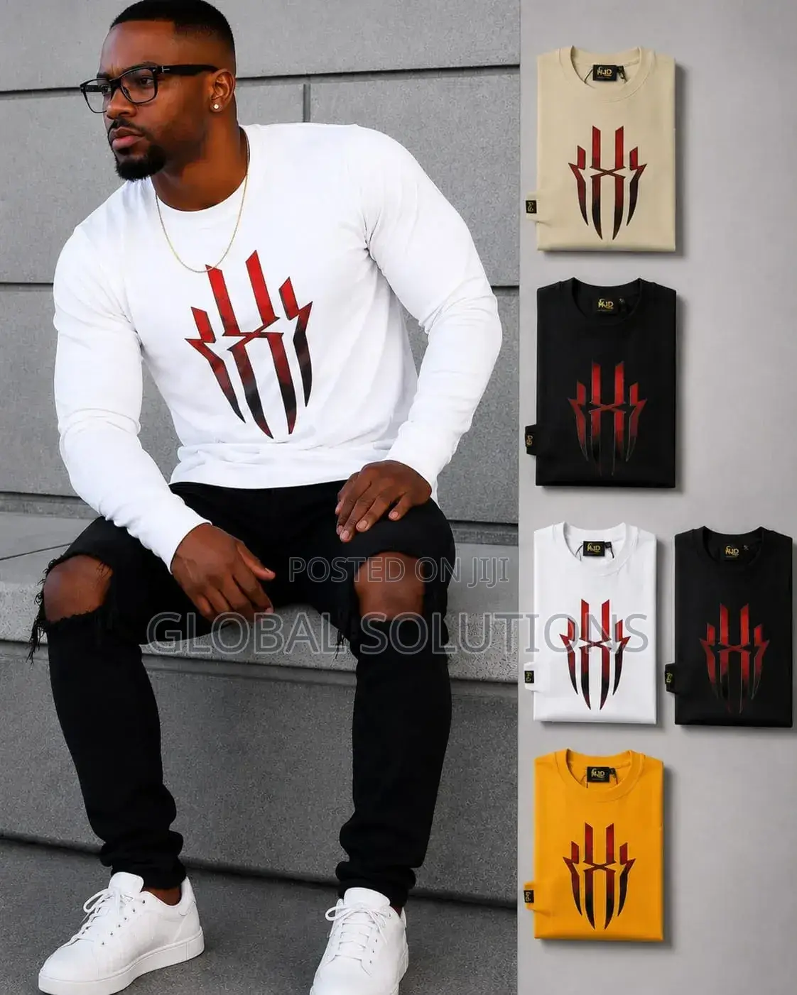 Men's Long Sleeve Graphic T-Shirt