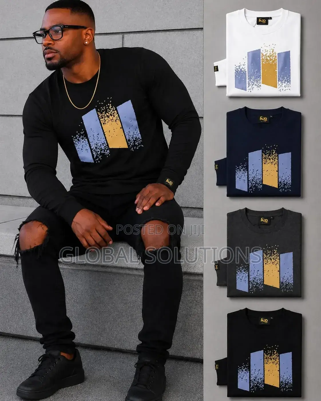Men's Long Sleeve Graphic T-Shirt