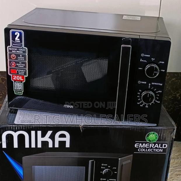 Mika 20l Manual Microwave Oven Black (700w)