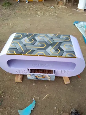Purple and Grey Coffee Table