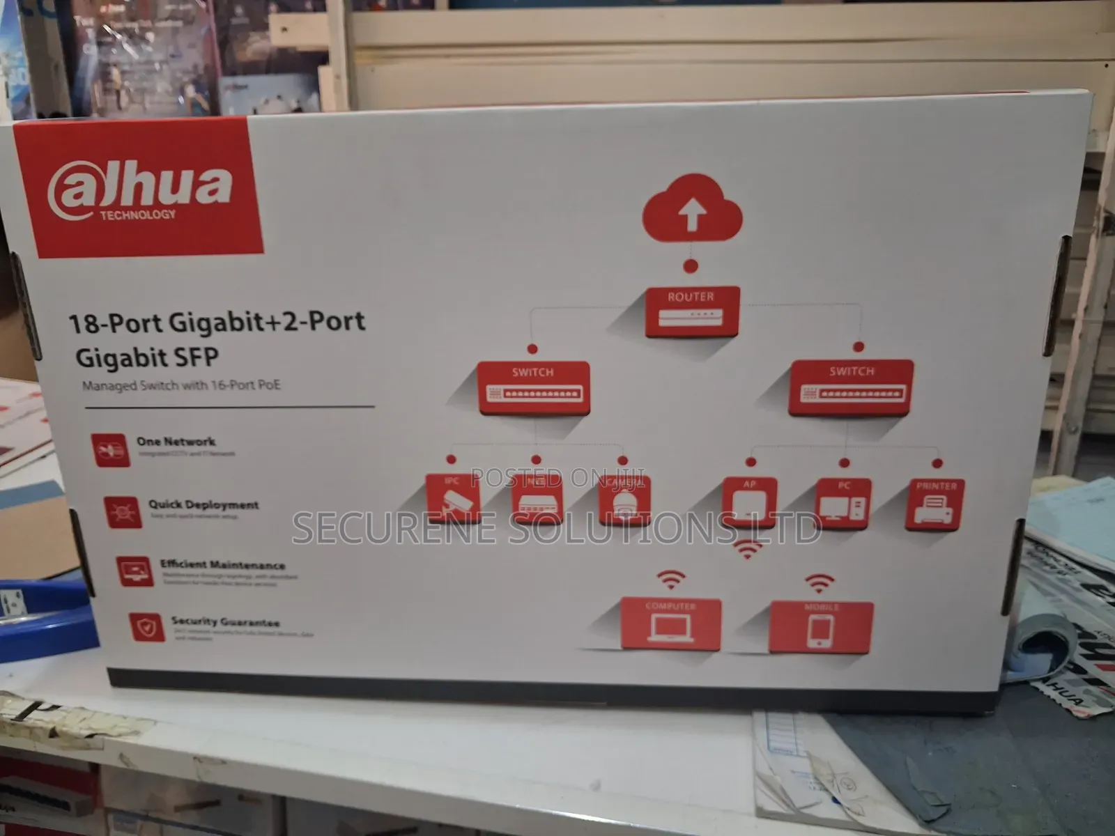 Dahua 16-Port Gigabit Poe Switch Dh-Cs4220-16gt-135