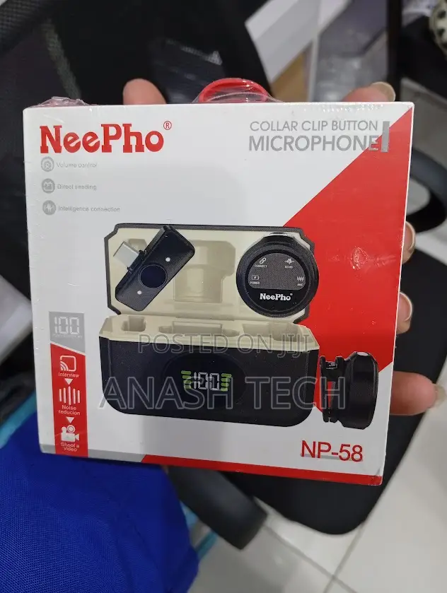 Neepho Np-58 Wireless Lavalier Microphone (2tx + 1rx)