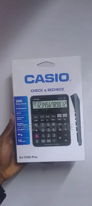 Casio Dj -120d Plus Check Recheck 12 Digit Calculator