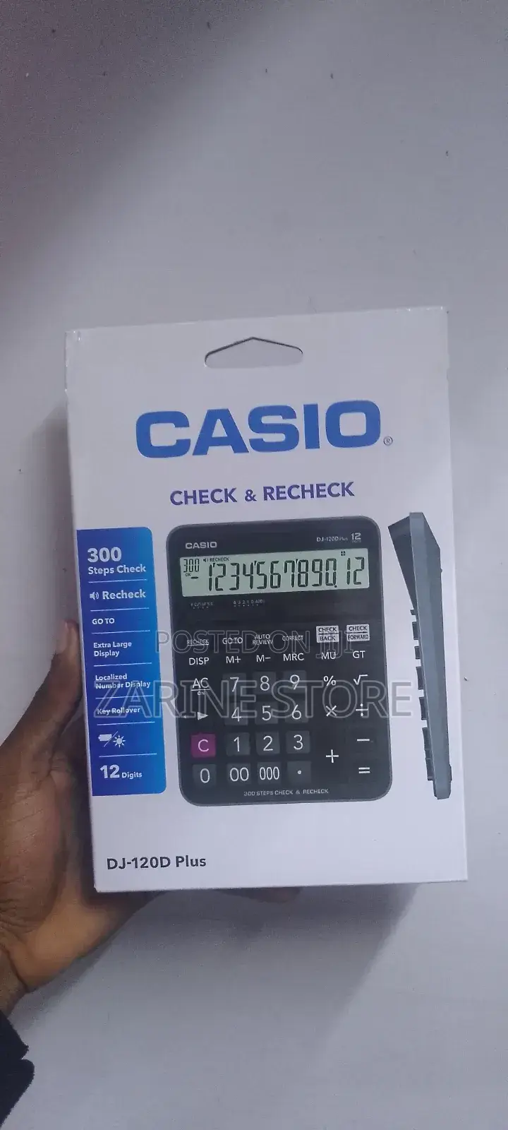 Casio Dj -120d Plus Check Recheck 12 Digit Calculator