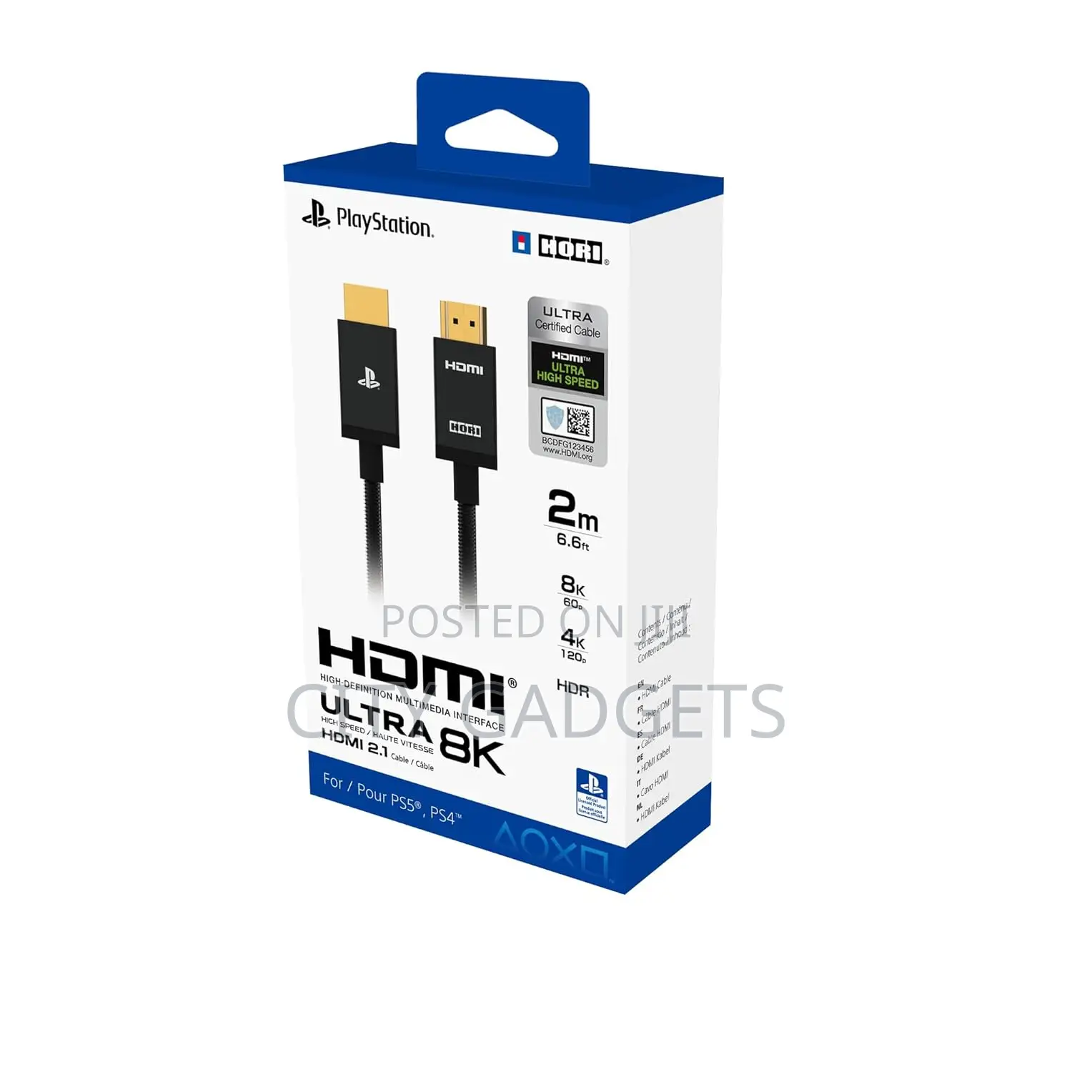 Hdmi Cable for Playstation 5 - Licensed by Sony Ultra High Speed