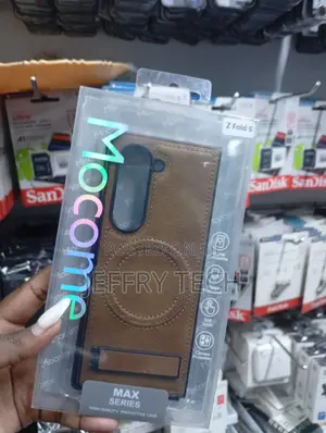 Brown Mocome Max Series High-Quality Protective Leather Case