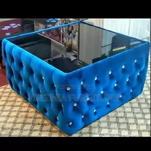 Blue Puffer Coffee Table