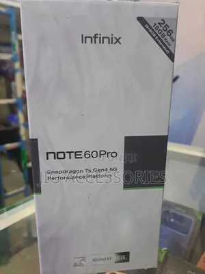 New Infinix Note 60 Pro 256 GB Silver