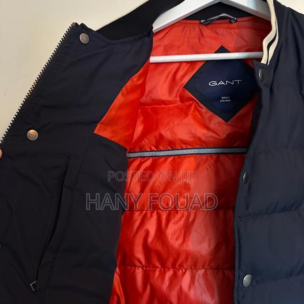 Gant Premium Quilted Varsity Bomber Jacket – Navy Blue - thumbnail 3