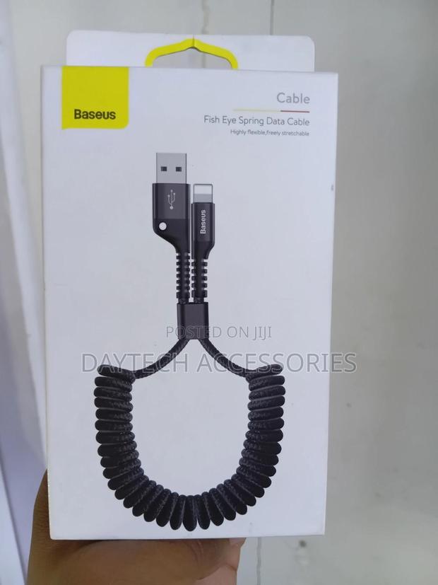 Baseus Fish Eye Spring Data Cable Usb For iPhone Lightining 2a 1m - main view