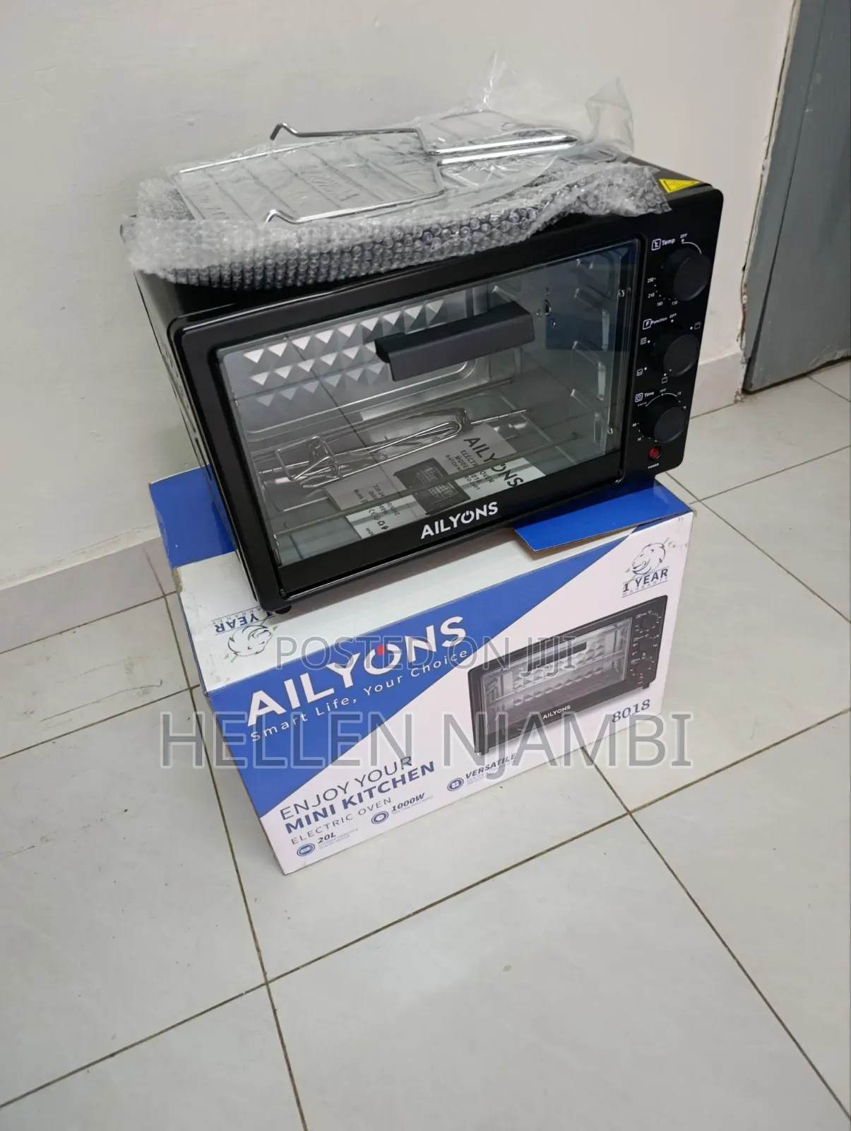 Ailyons 20l 1000w Electric Oven