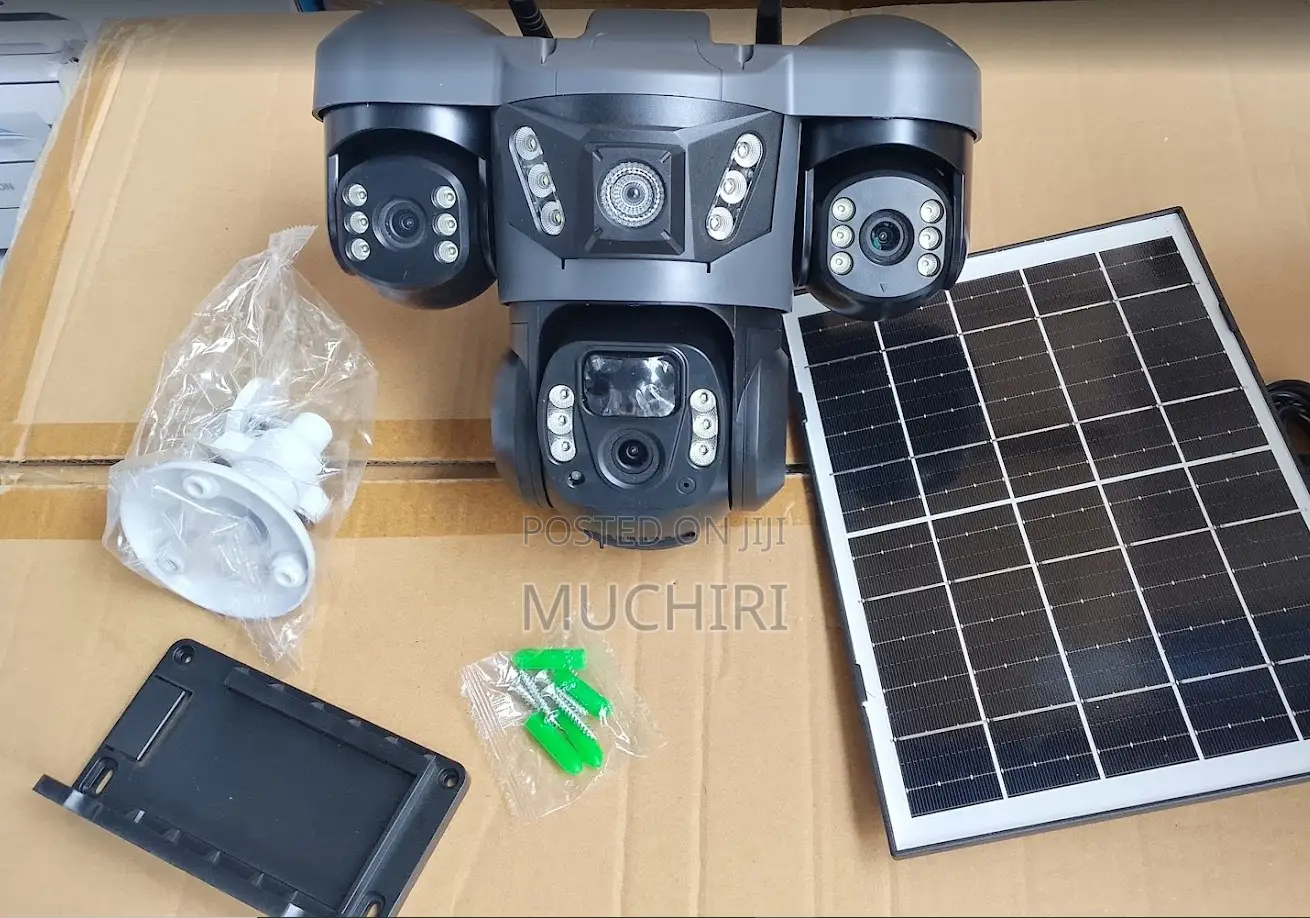 Triple Lens 4g CCTV Camera 3-Lens Outdoor CCTV Camera 6mp PTZ