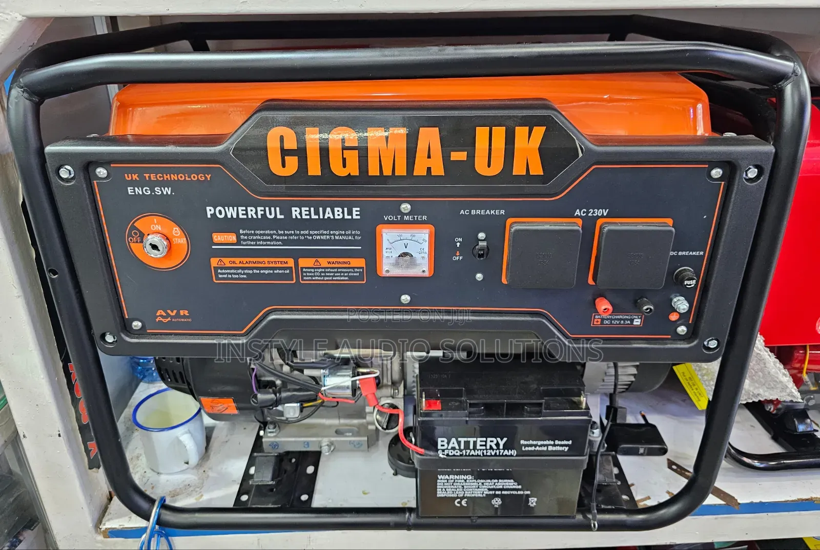 6.5kva Cigma Uk Petrol Engine Keystart Generator