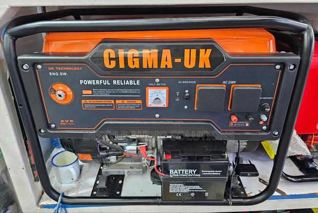 6.5kva Cigma Uk Petrol Engine Keystart Generator - thumbnail 2