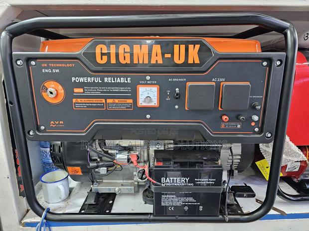 6.5kva Cigma Uk Petrol Engine Keystart Generator