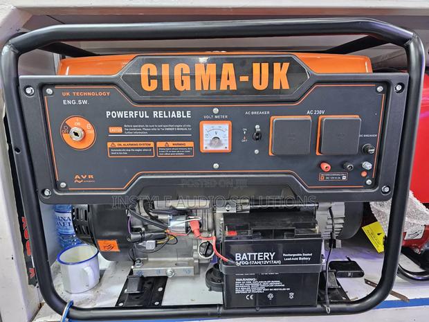 6.5kva Cigma Uk Petrol Engine Keystart Generator - thumbnail 3