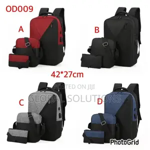 Generic 3-Piece Anti-Theft Business Backpack Set