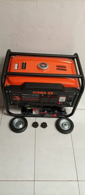 3.7 Kva Cigma- Uk Petrol Engine Keystart Generator With Movable Wheels