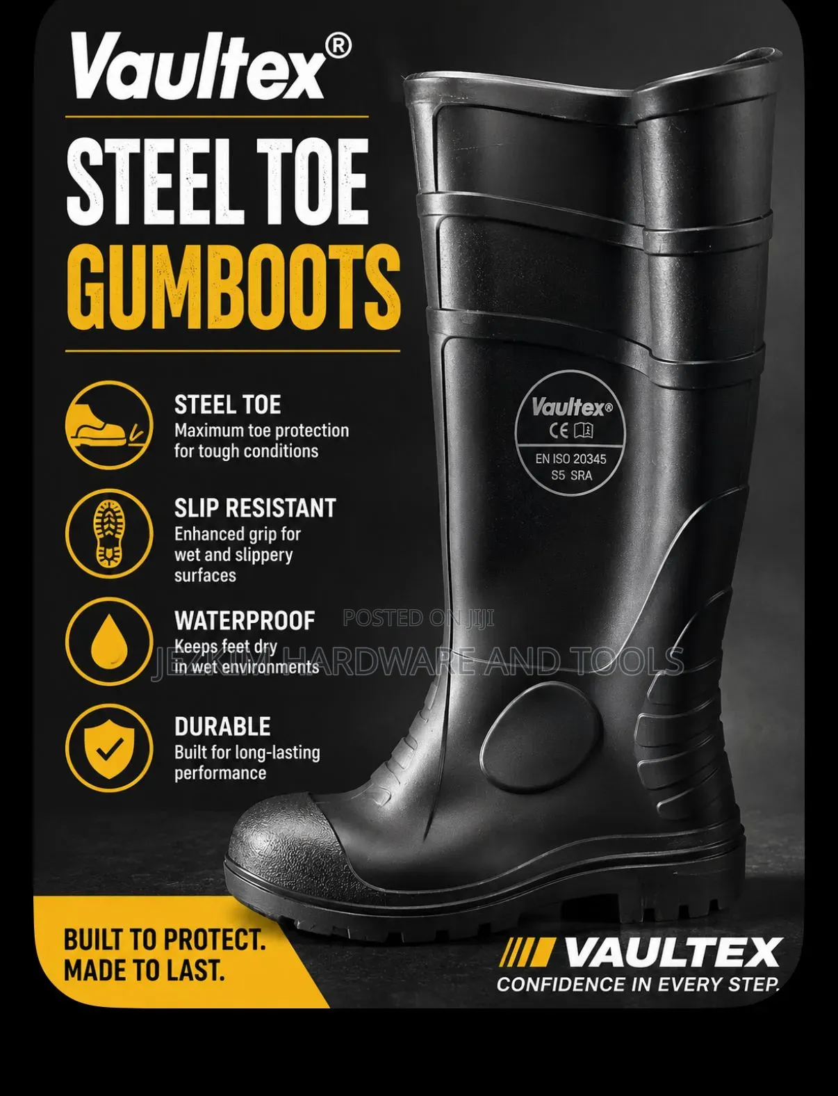Steel Toe Gumboots Vaultex Heavy Duty Wholesale