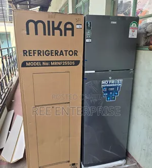 Mika 255 Litres Mrnf255lsd,No Frost Double Door Refrigerator