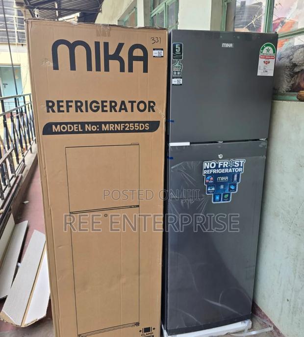 Mika 255 Litres Mrnf255lsd,No Frost Double Door Refrigerator