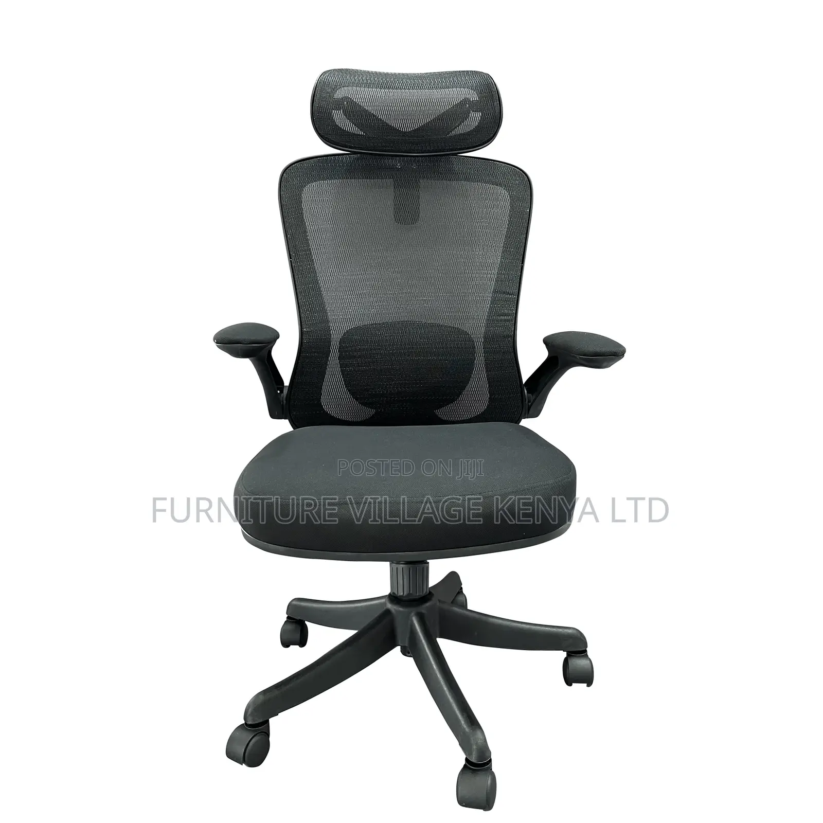 Mesh Ergonomic Workstation Chair With Flip Armrest