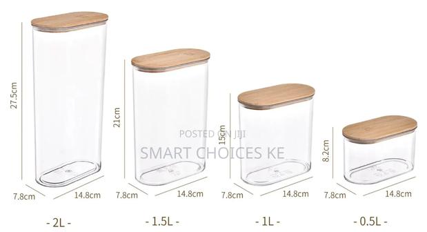 4pcs Set Acrylic Storage Containers - thumbnail 2