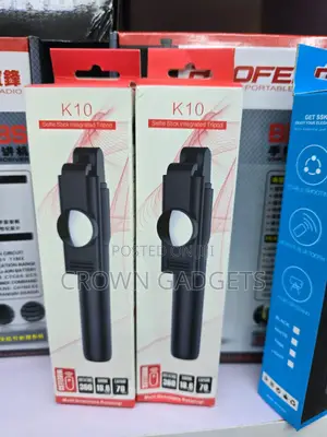 Portable Selfie Stick With Wireless Remote Phone Tripod