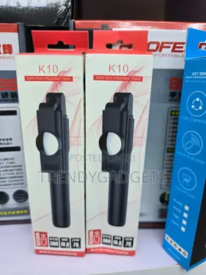 Portable Selfie Stick With Wireless Remote Phone Tripod