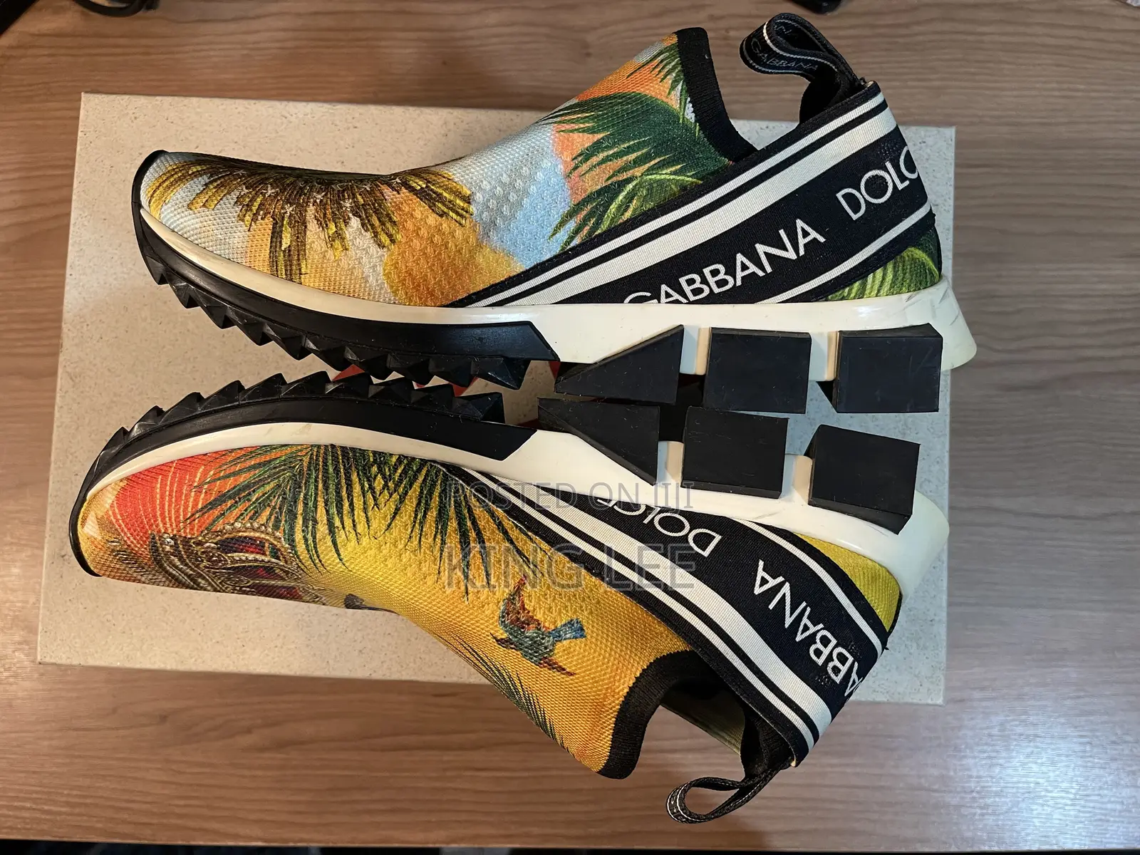 Dolce Gabbana Printed Sorrento Sneakers Original