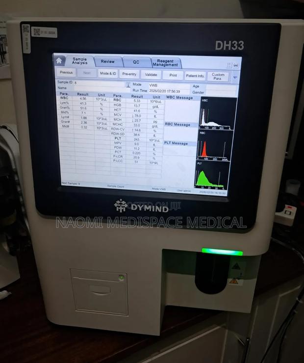 Dymind Dh33 Hematology Analyzer