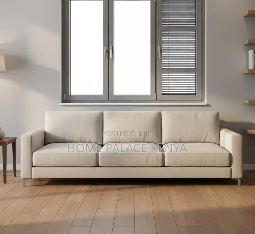 Home Sofa: 3 Seater Fabric Sofa