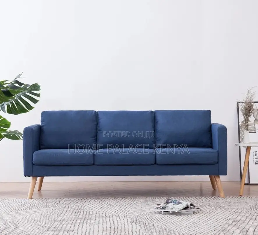 Home Sofa: 3 Seater Fabric Sofa