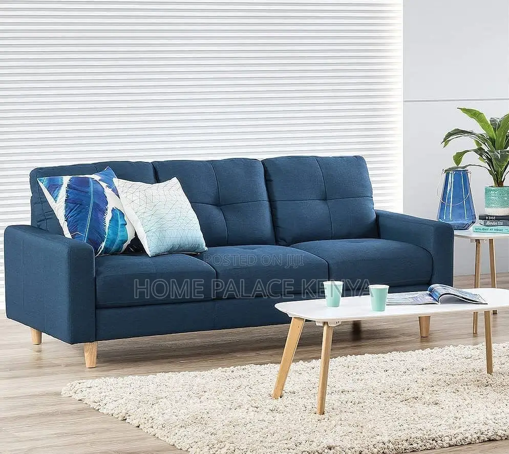 Home Sofa: 3 Seater Fabric Sofa