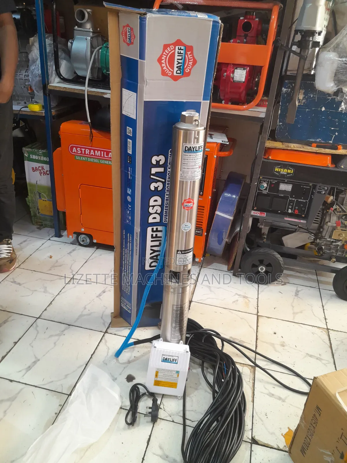 DSD 3/13 Dayliff 93m Head Submersible Pump With Controller